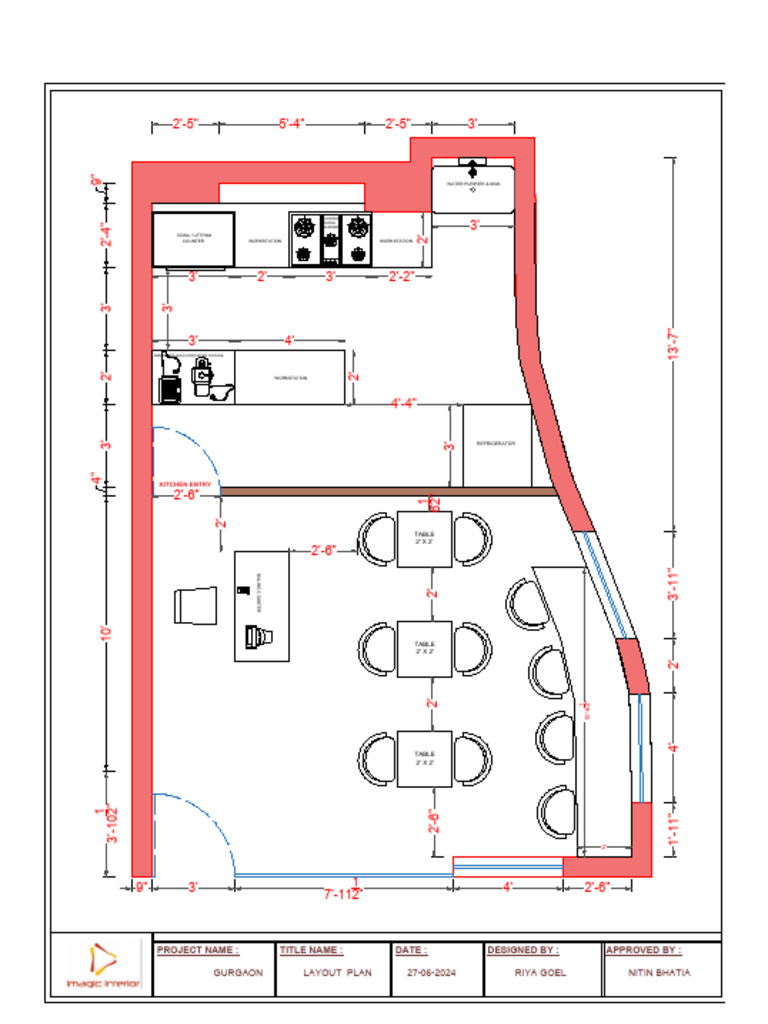 Gurgaon Cafe Layout -Model | PDF | Cooking | Kitchen