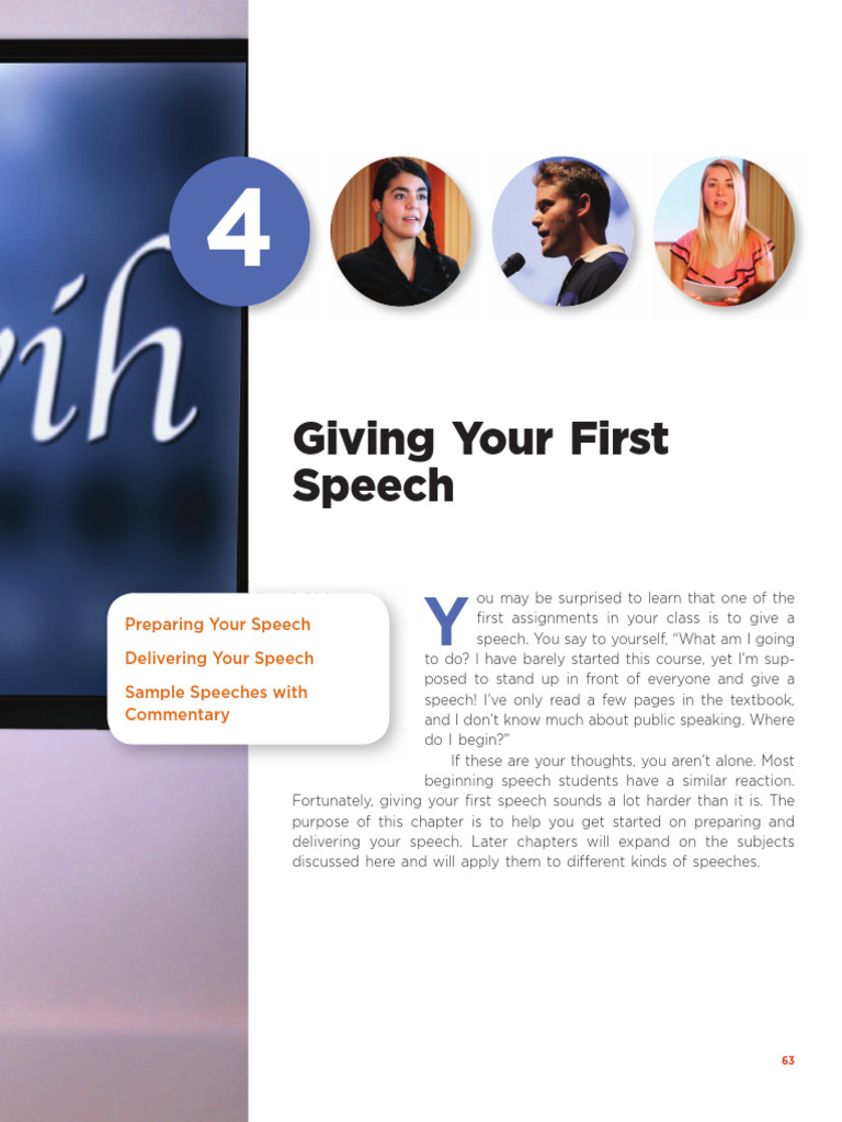 Chapter 4 Public Speaking | PDF | Gesture | Dances