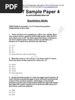 CAT Sample Paper 4