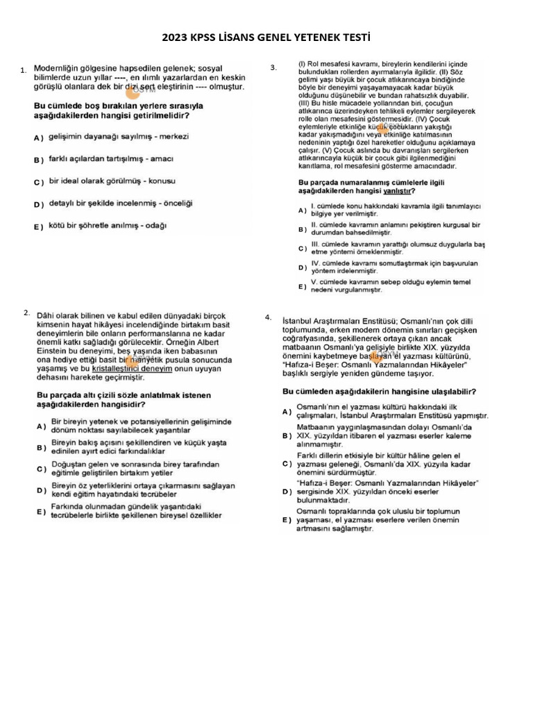 2023 KPSS | PDF