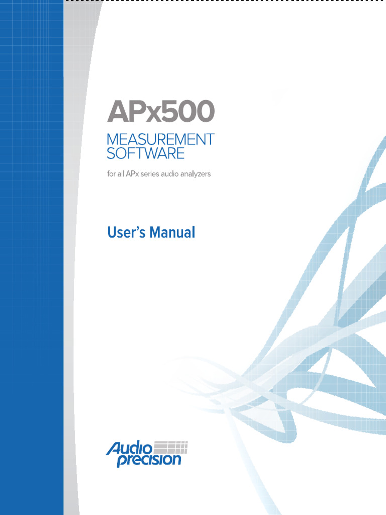 APx500 Users Manual | PDF | Input/Output | Sound Production Technology