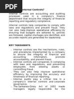 Banking Internal Controls Checklist | PDF | Internal Control | Internal ...