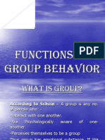 Functions of Group Behavior