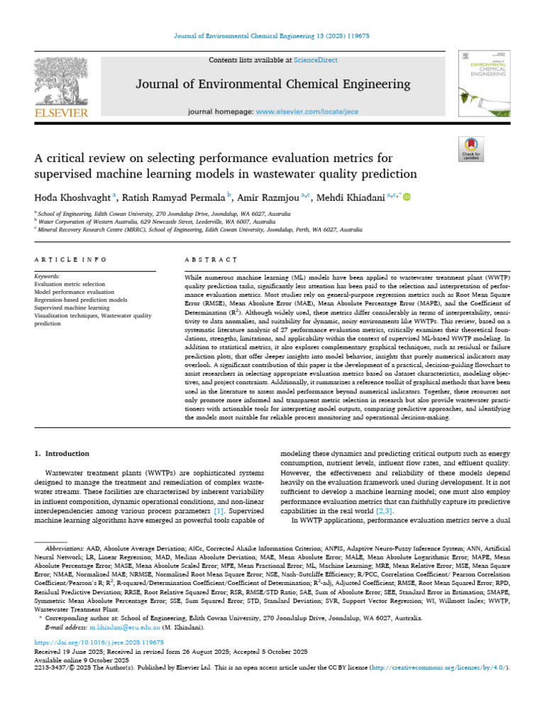 Performance Metrics Paper | PDF | Errors And Residuals | Akaike ...