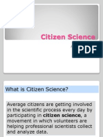 Citizen Science: STEM in Action August 18, 2012