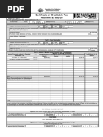 BIR Form 2307: Tax Withholding Certificate | PDF | Taxes | Value Added Tax
