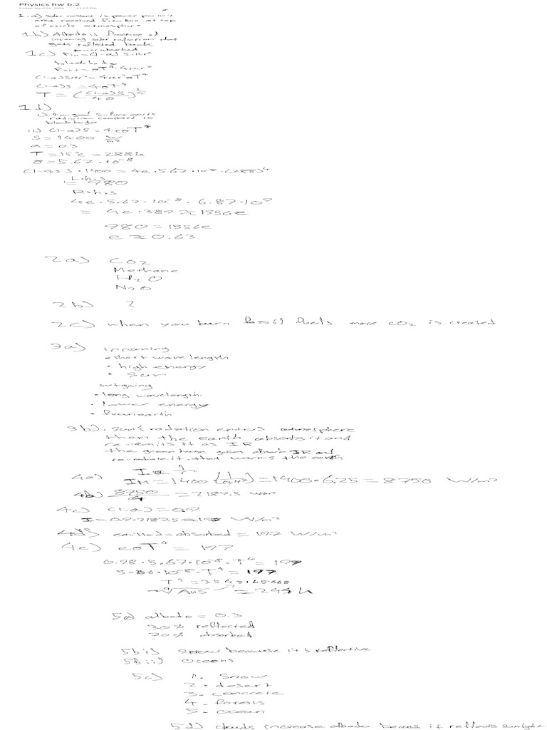 Physics hw b.2 | PDF