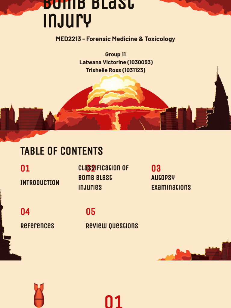 Group 11- Bomb Blast Injury | PDF | Injury | Medical Emergencies