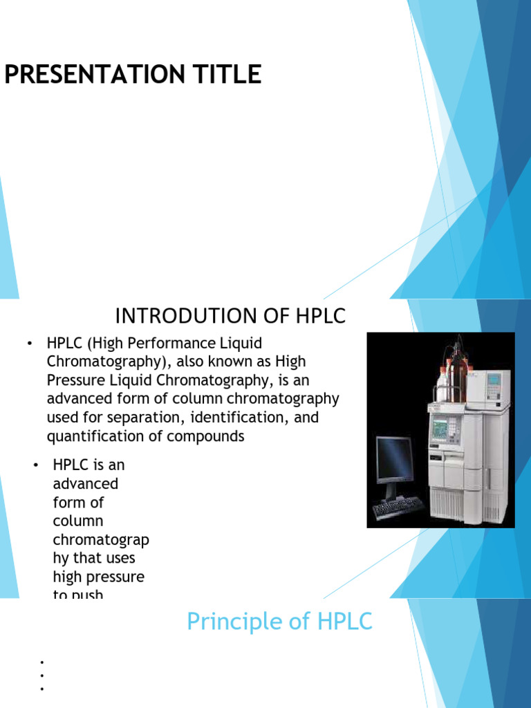 HPLC | PDF | High Performance Liquid Chromatography | Chromatography