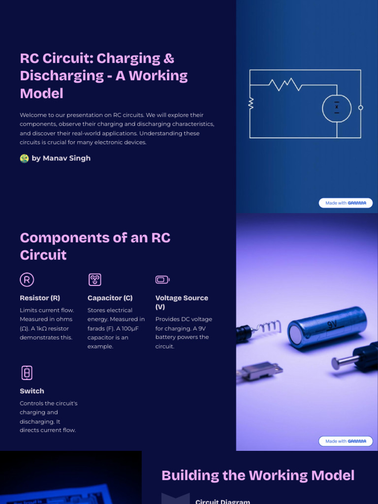 RC Circuit Charging and Discharging a Working Model | PDF | Capacitor ...