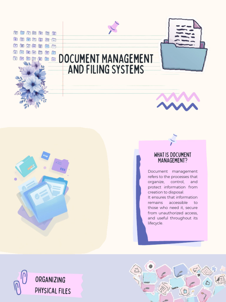 Document Management & Filing Systems Overview | PDF | Computer File ...