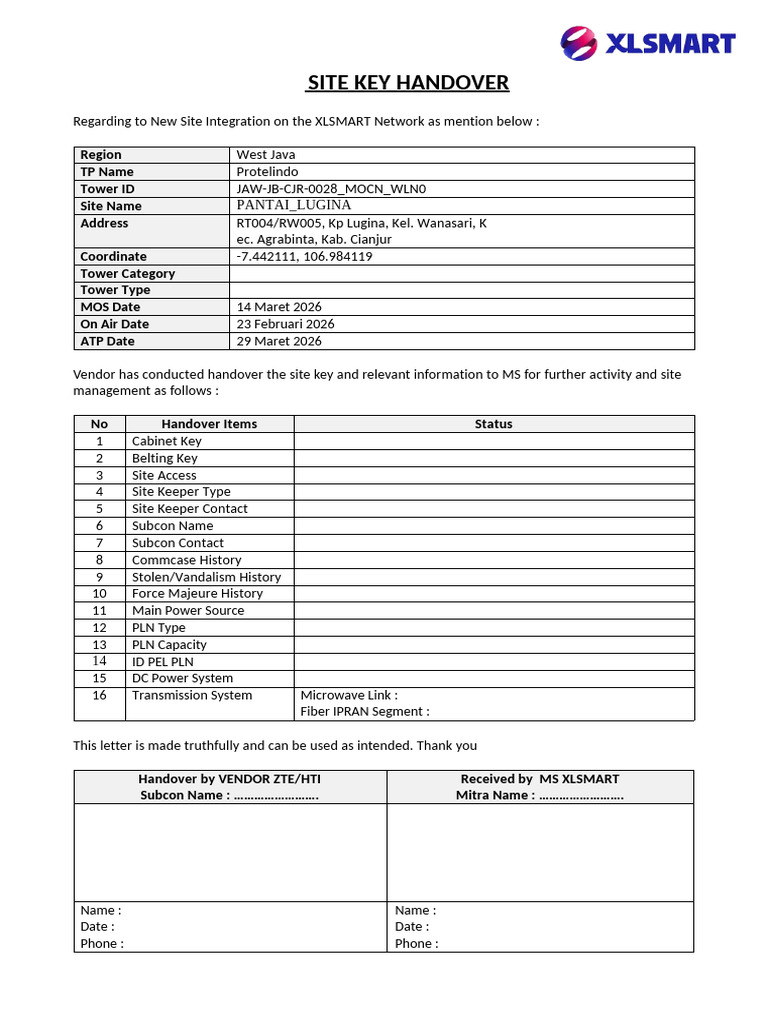 Ba Handover | PDF