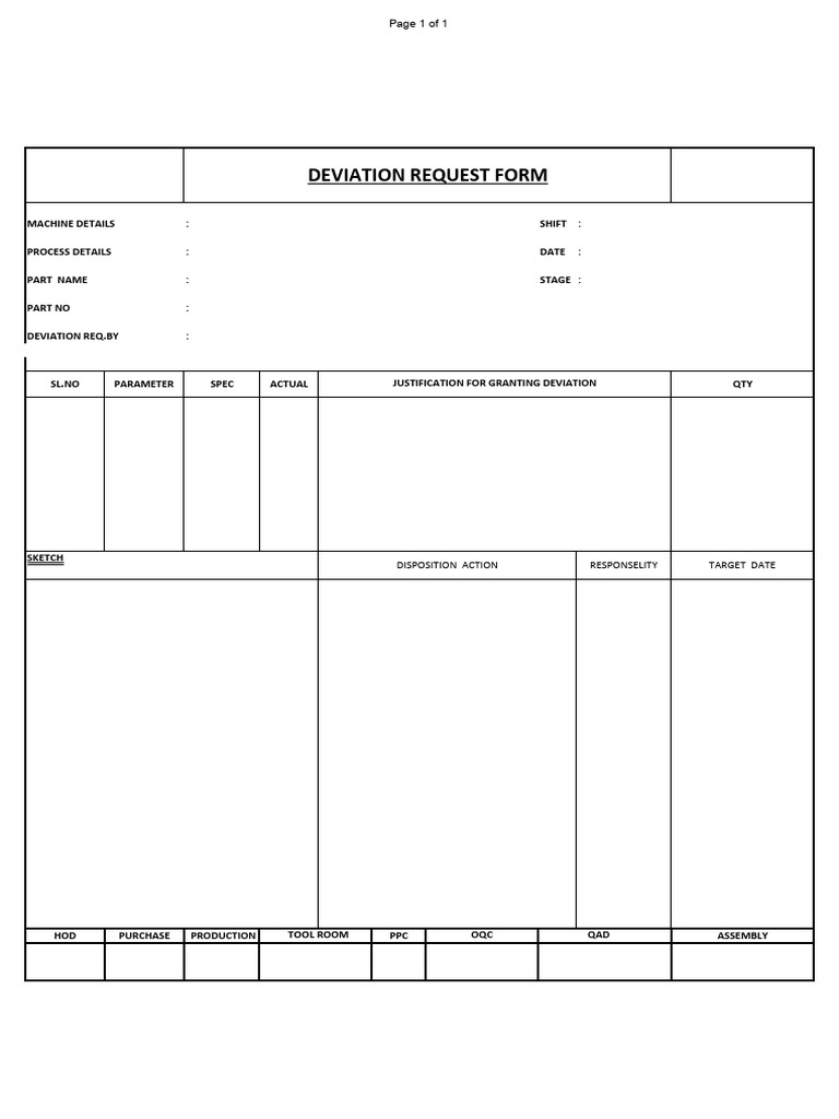 Devation Form | PDF