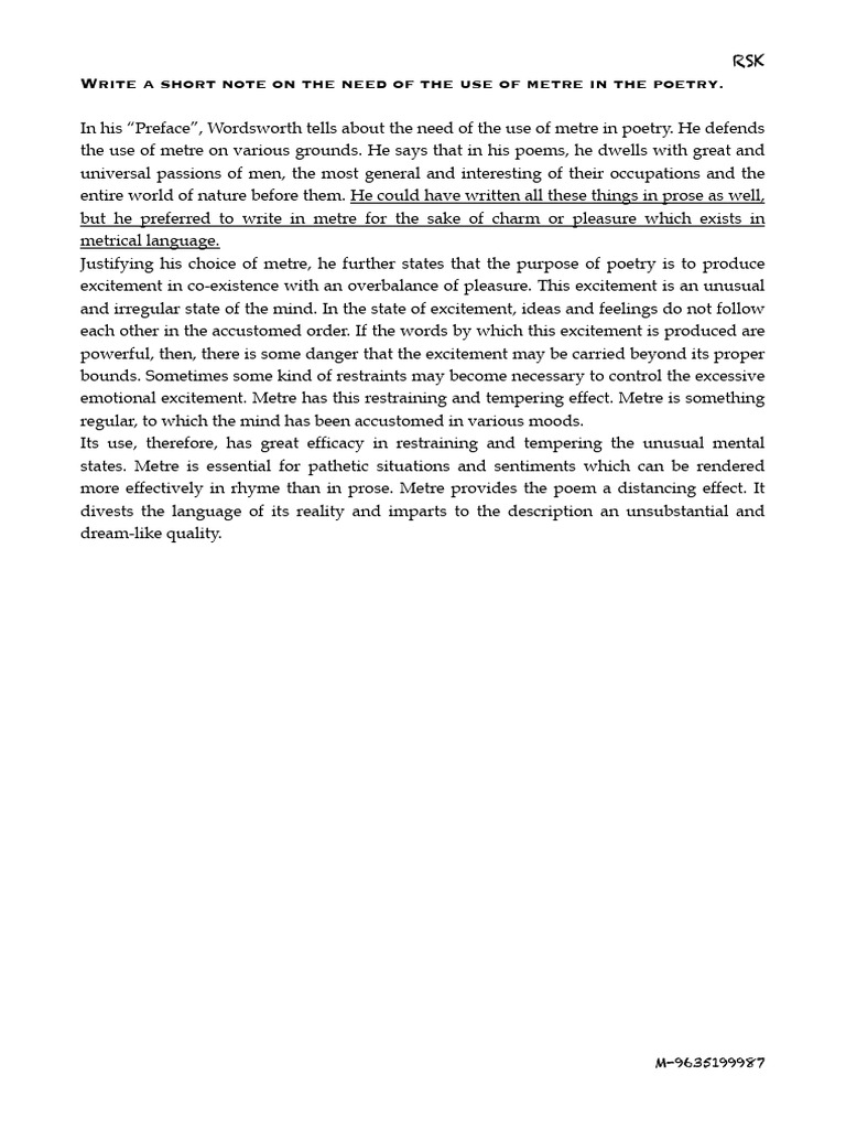 Metre | PDF