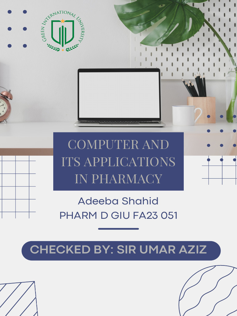 Computer and Its Applications in Pharmacy | PDF