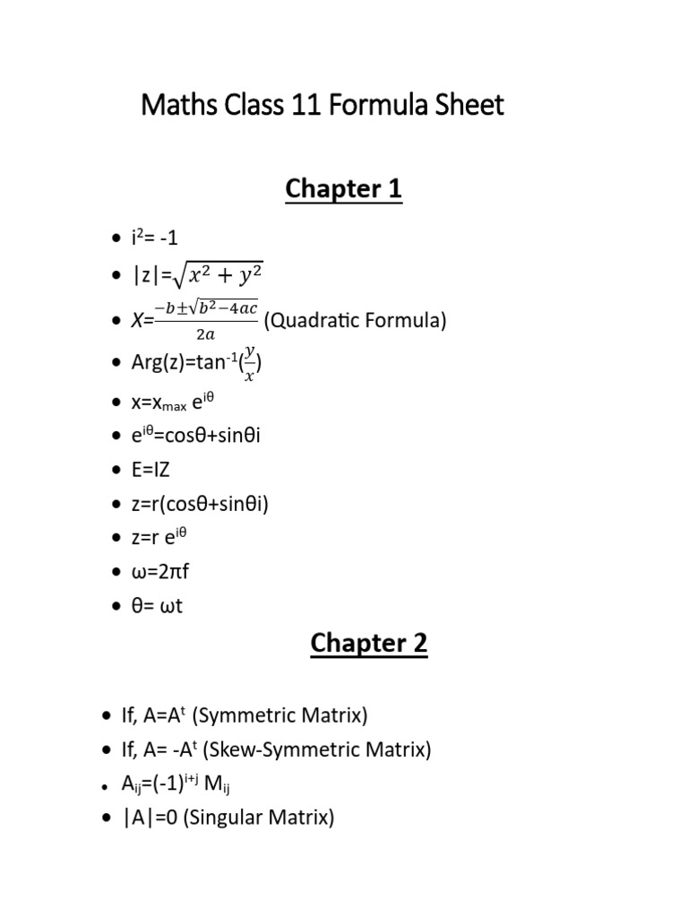 Maths Formulas | PDF | Mathematical Physics | Geometry