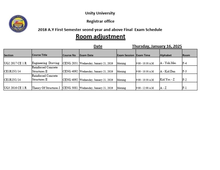 Exam Room Adjustment | PDF