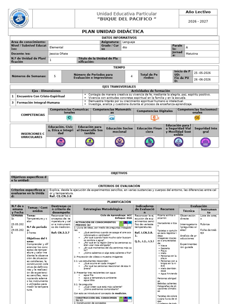 PUD ELEMENTAL | PDF | Temperatura | Calor