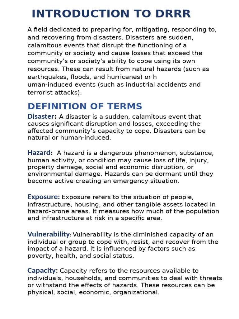 Introduction to Drrr | PDF | Volcano | Earthquakes