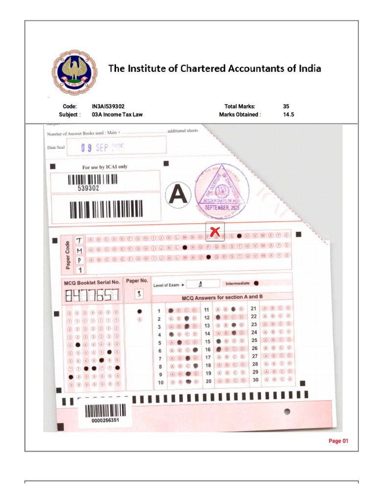 DT - RTI Page for Answersheet | PDF | Taxes | Government Finances