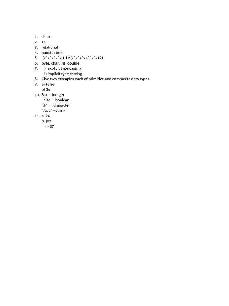 Qn Paper - Ans Key | PDF