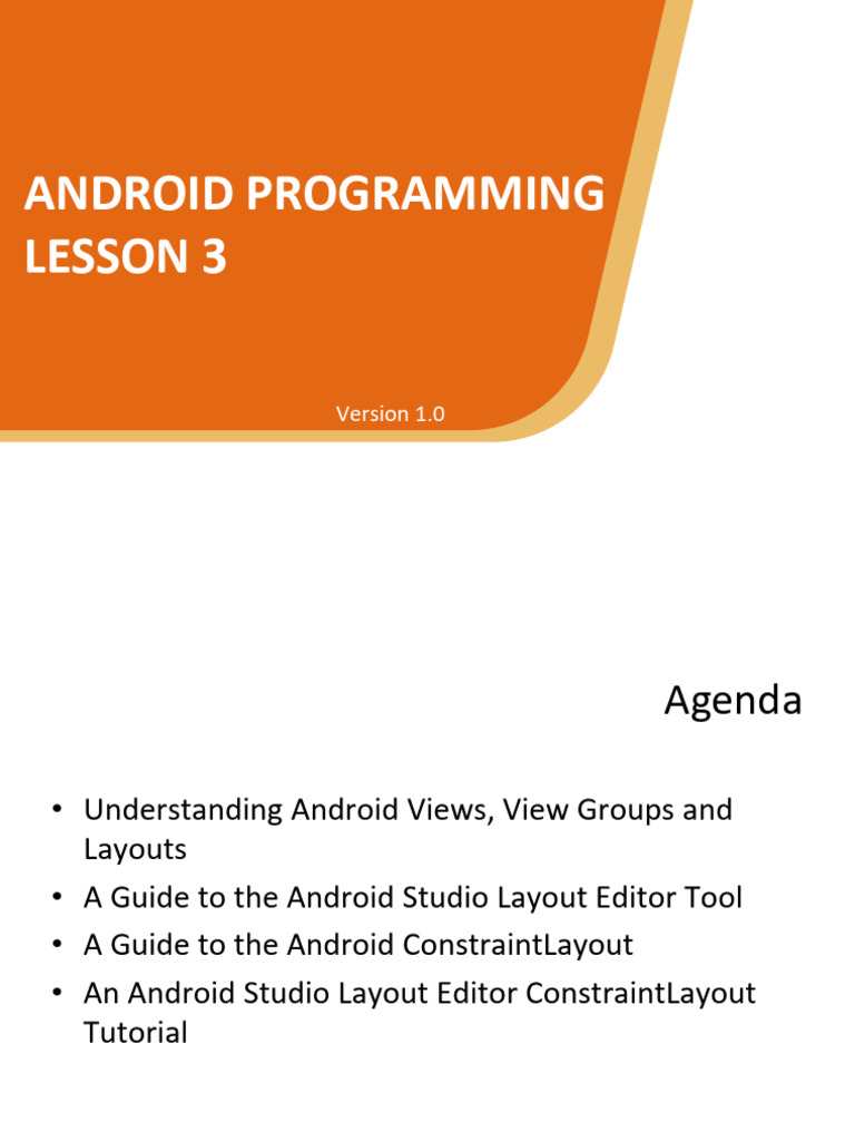 03 Android Layout | PDF | Embedded Linux | Mobile Computers
