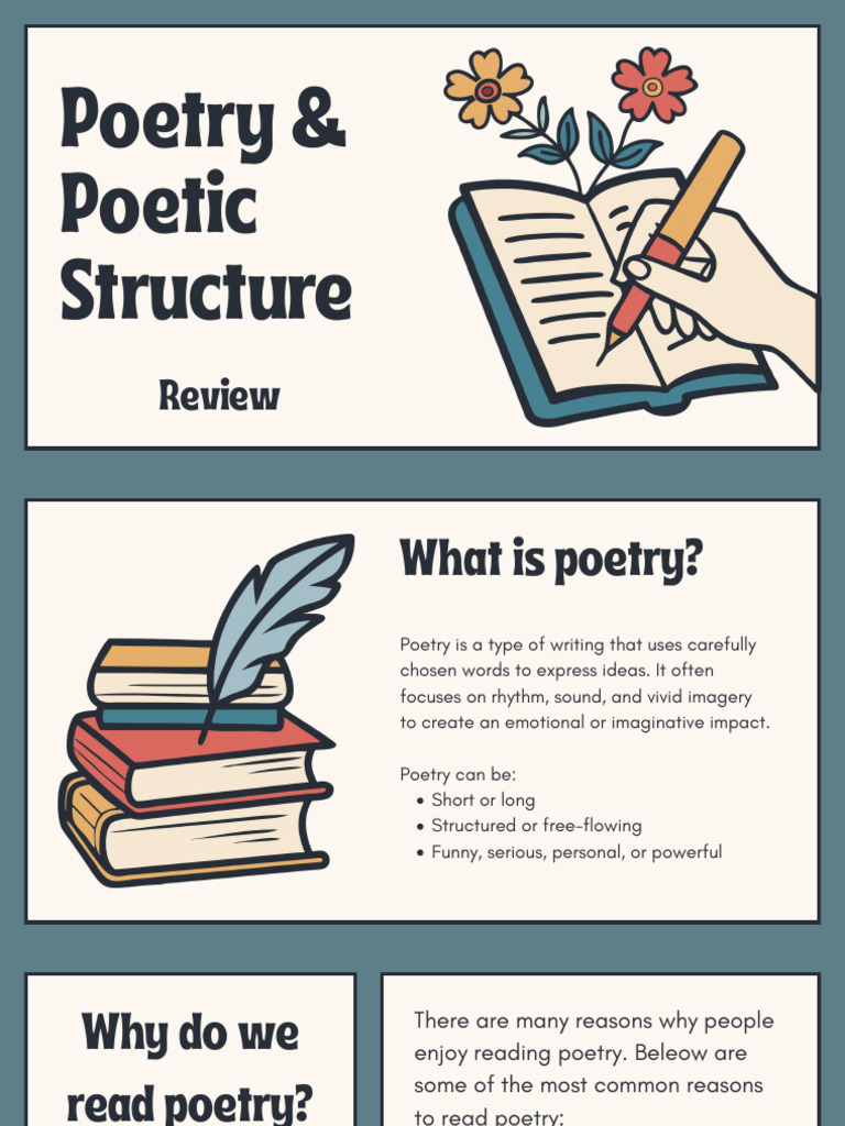 Poetry & Poetic Structure Notes | PDF | Poetry | Rhyme