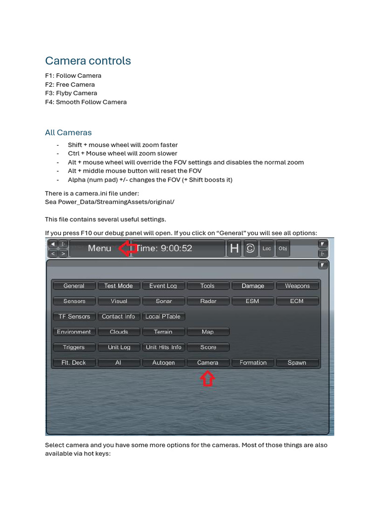 Camera Controls | PDF | Computing | Software