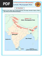 India Map Skills: Ranges, Peaks, Plateaus | PDF | Mountains | Geomorphology