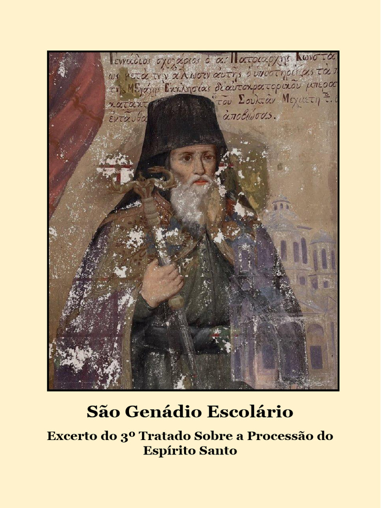 Gennadio - Sobre o Espírito Santo | PDF | Espírito Santo (religião ...