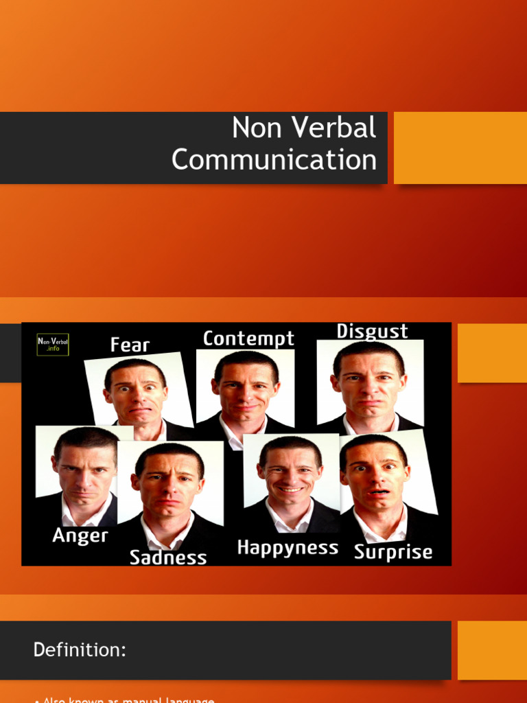 Non Verbal Communication | PDF | Nonverbal Communication | Communication