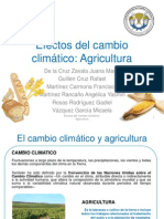 Efectos Del Cambio Climático en Agricultura
