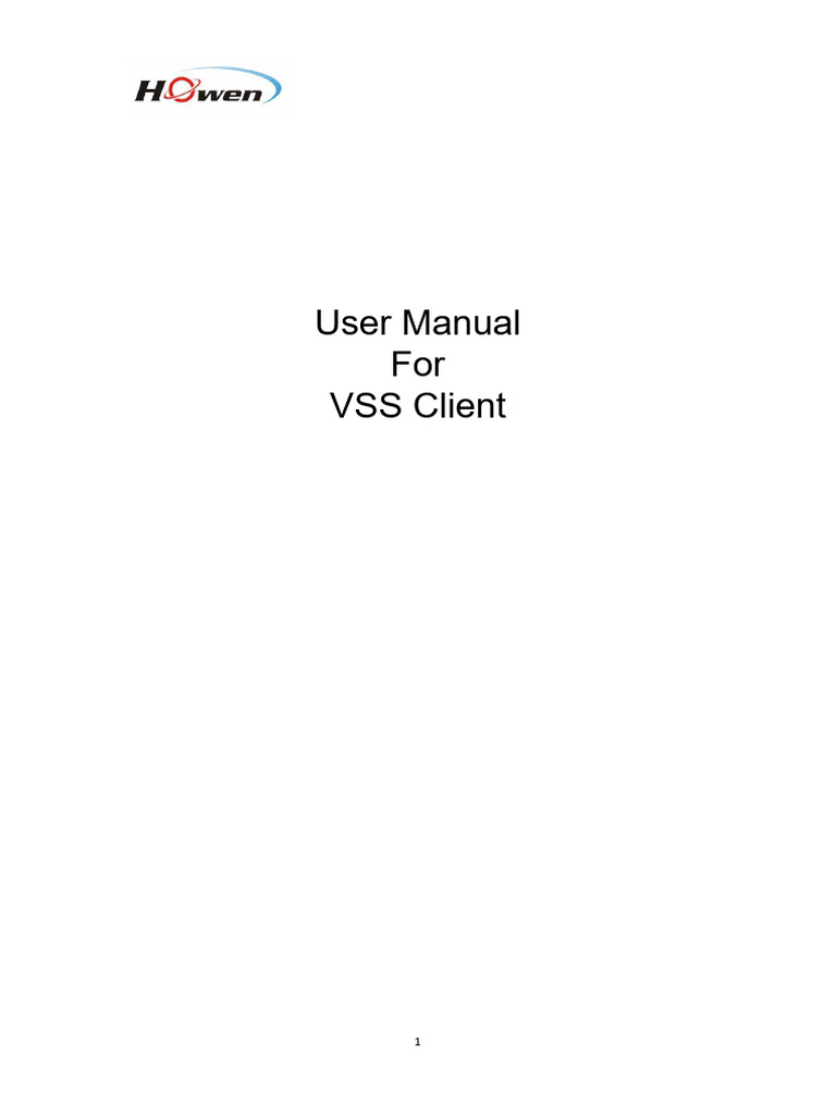 Howen VSS Client User Manual_V1.8.1 | PDF | Computer Engineering ...