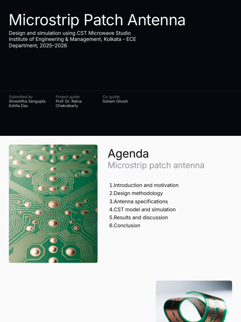 Microstrip Patch Antenna Design and Simulation | PDF | Antenna (Radio ...