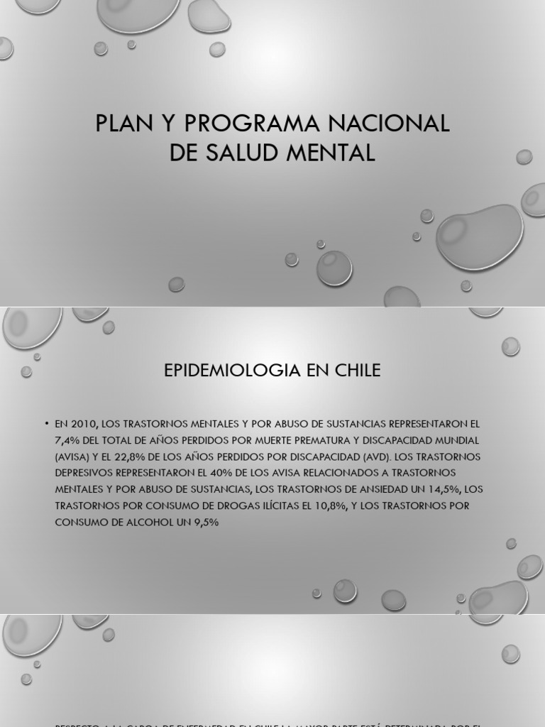 PLAN Y PROGRAMA NACIONAL DE SALUD MENTAL | PDF | Salud mental | Hospital