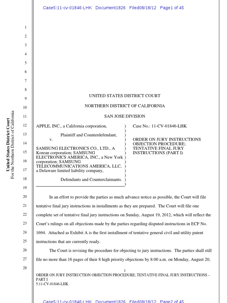 Jury Instructions Order Evidence (Law) Witness