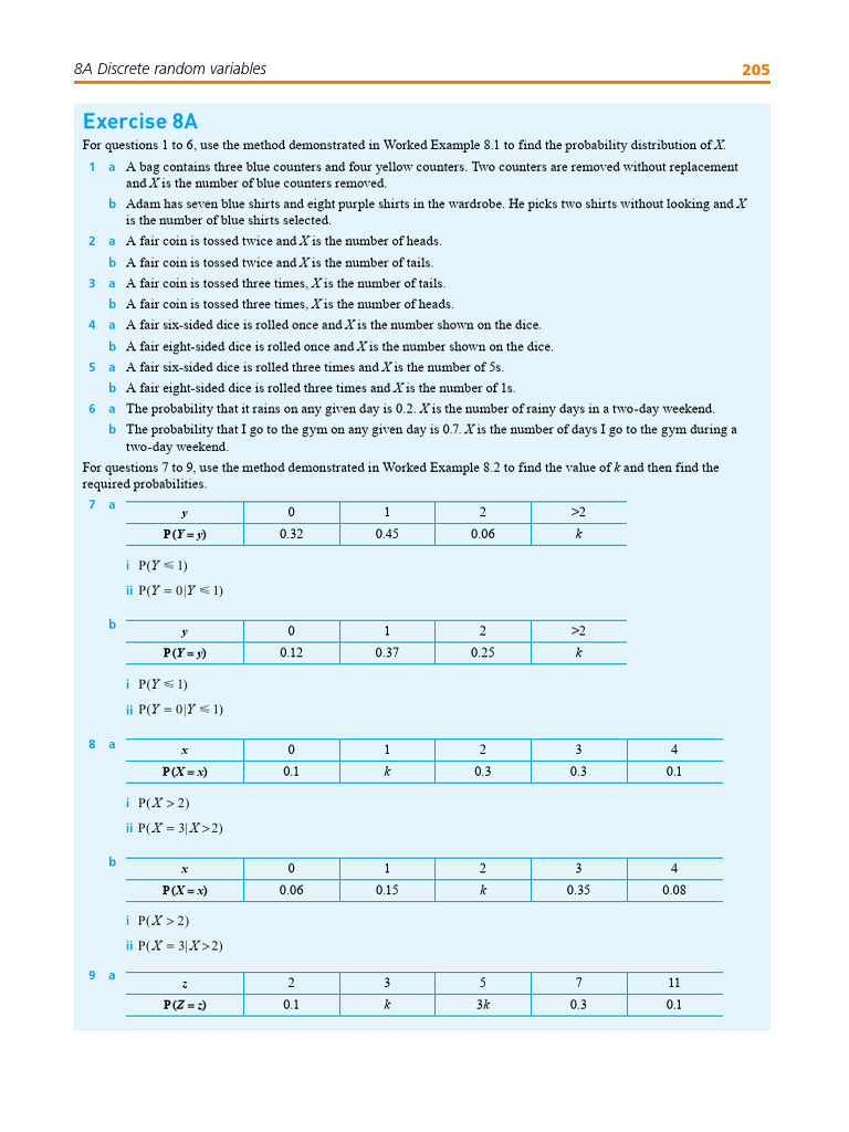Probability Distribution HW 1 | PDF | Variance | Probability Distribution