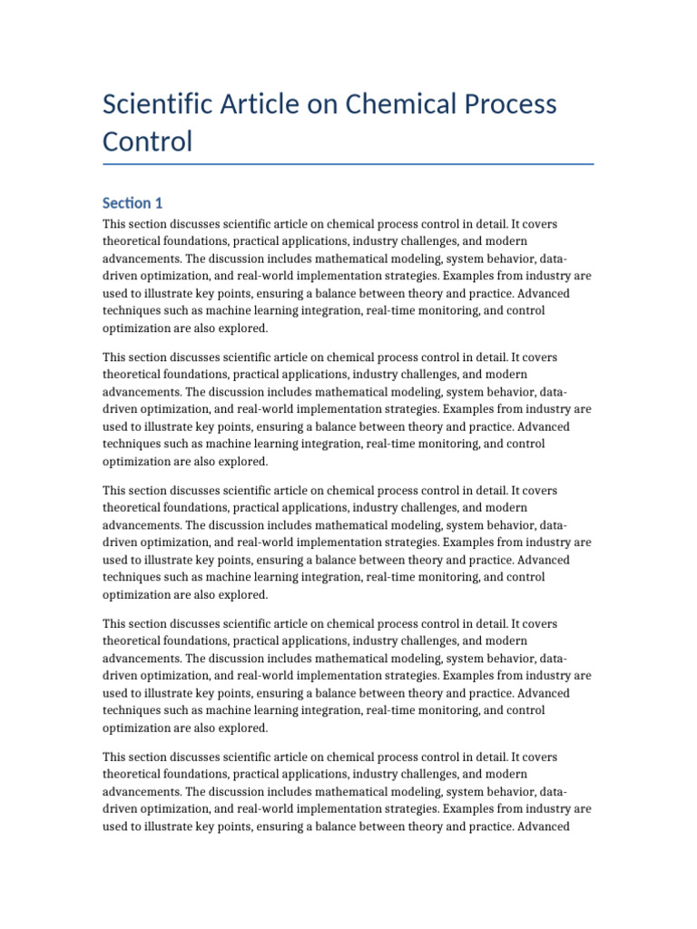 chemical_process_control | PDF | Machine Learning | Mathematical ...
