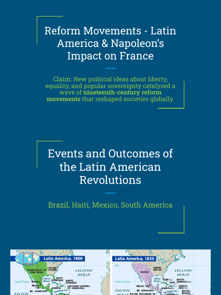 Reform Movements - Google Slides | PDF | Latin America | South America