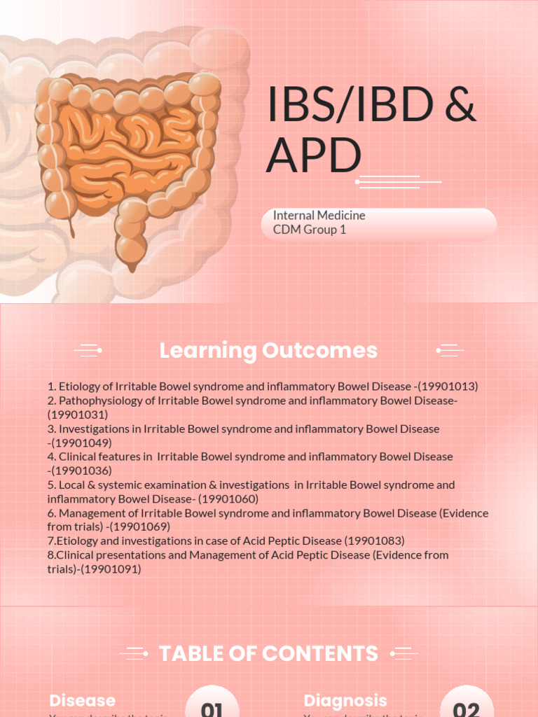 Irritable Bowel Syndrome (IBS) - GROUP 1 | PDF | Irritable Bowel ...