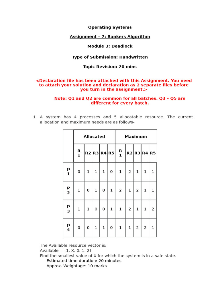 Assignment 7 Questions | PDF | Computer Cluster | Computer Architecture