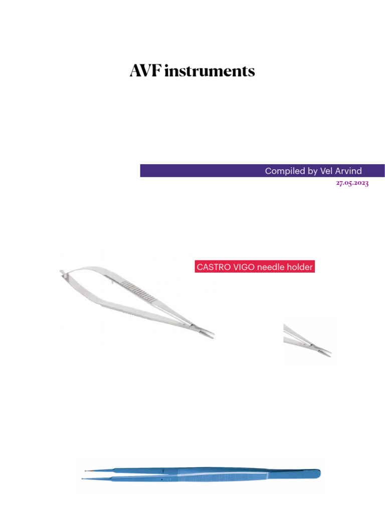 avf instrumnts | PDF | Steel | Stainless Steel