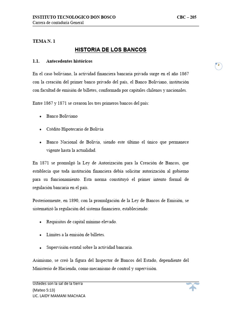 TEMA 1 | PDF | Bancos | Sistema financiero