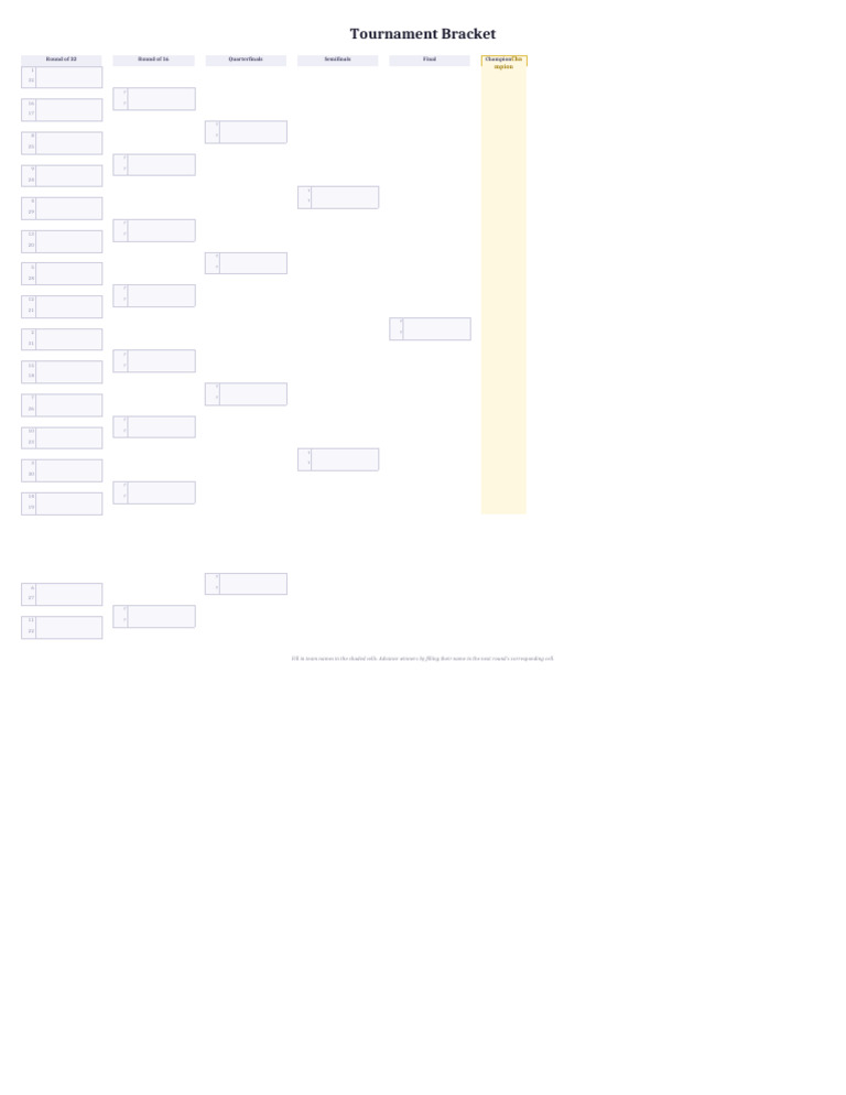 Tournament Bracket | PDF