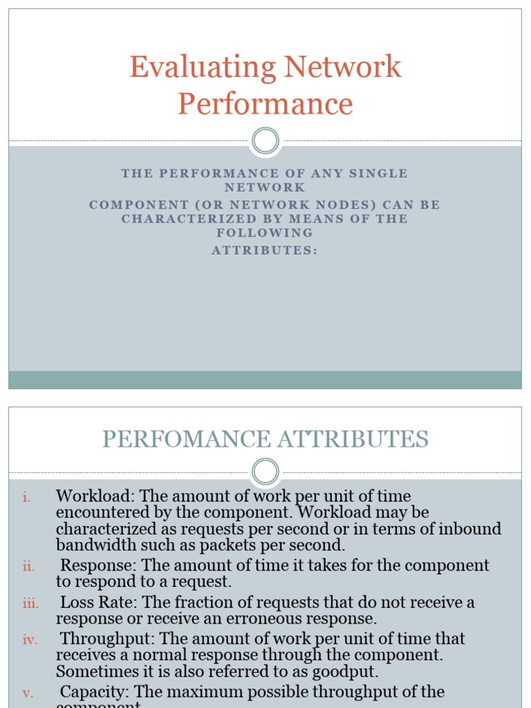 Evaluating Network Performance | PDF | Computer Networking | Computer ...