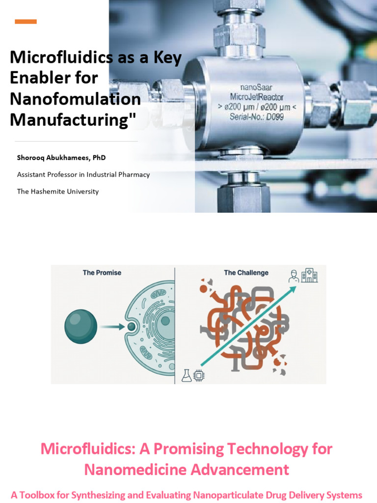 Microfluidics presentaion | PDF | Reynolds Number | Microfluidics