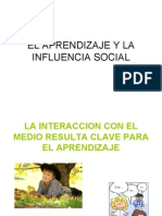 El Aprendizaje y La Influencia Social