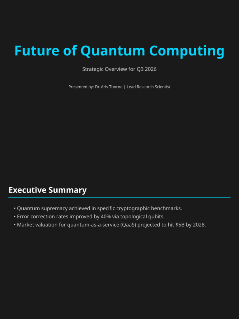 Quantum Computing Presentation | PDF