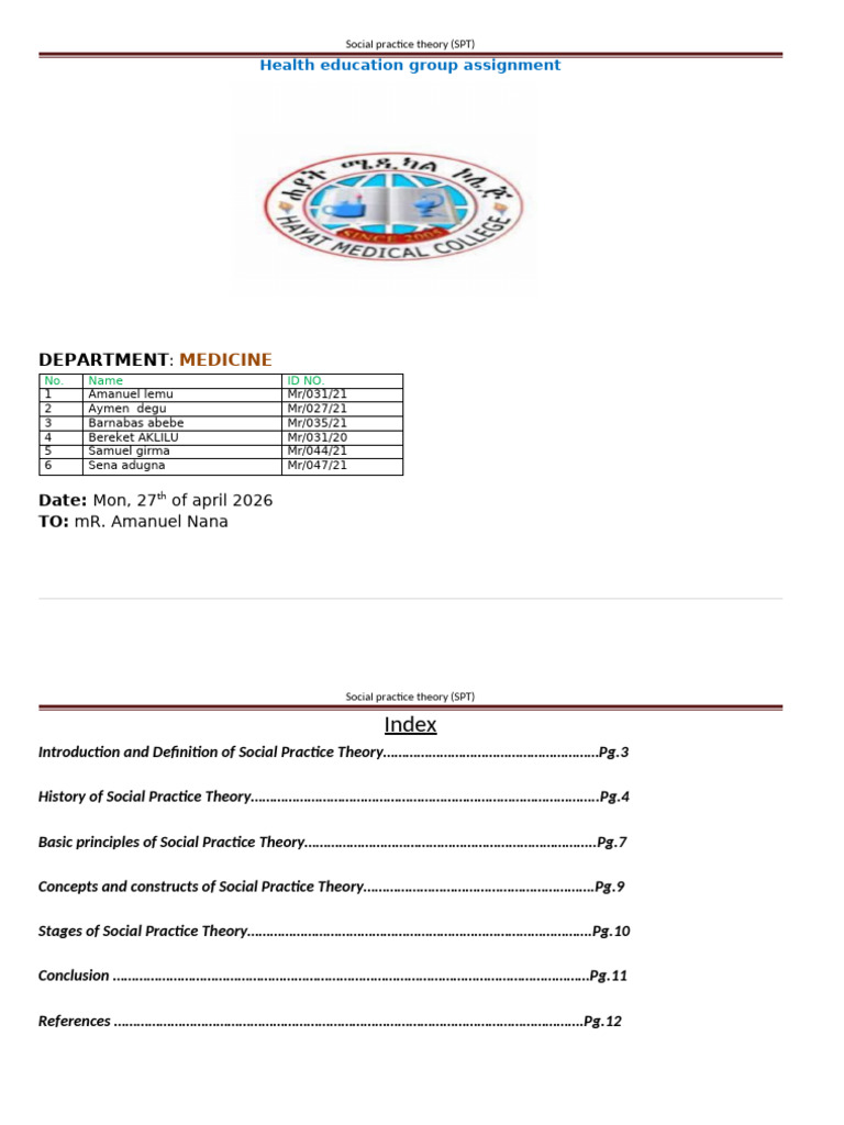 Group 4 Assignment | PDF | Theory | Science