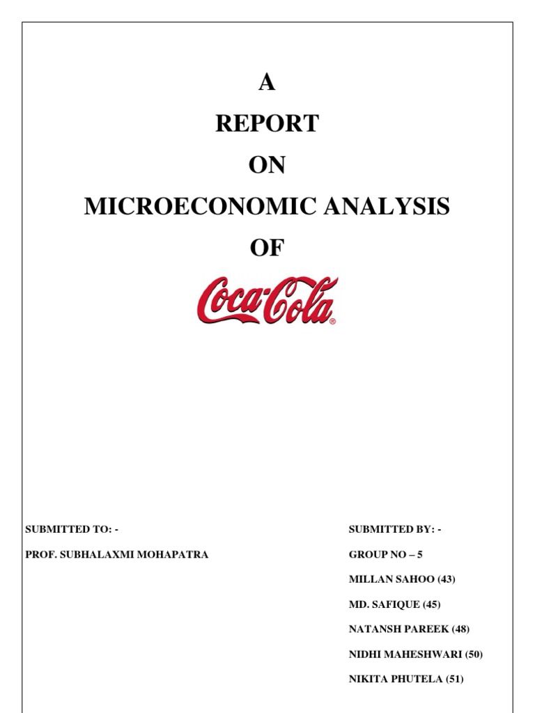 Macro Economic Analysis of Coca Cola